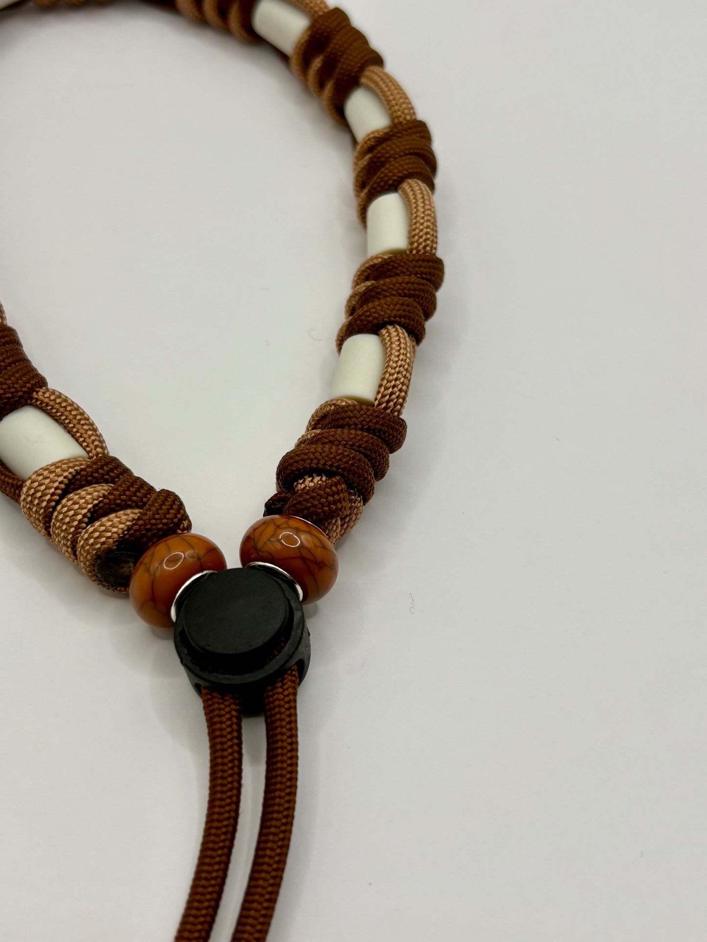 Naturzeichenband Paracord TeddyWalks Cognac