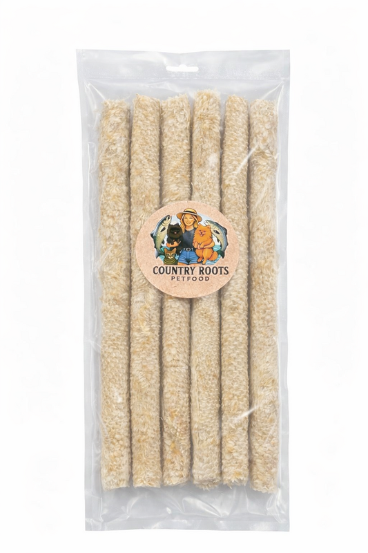 Country Roots Redfish Skin Rolls 5 stuks | 100% Natuurlijke Vis Kauwsnack voor Honden