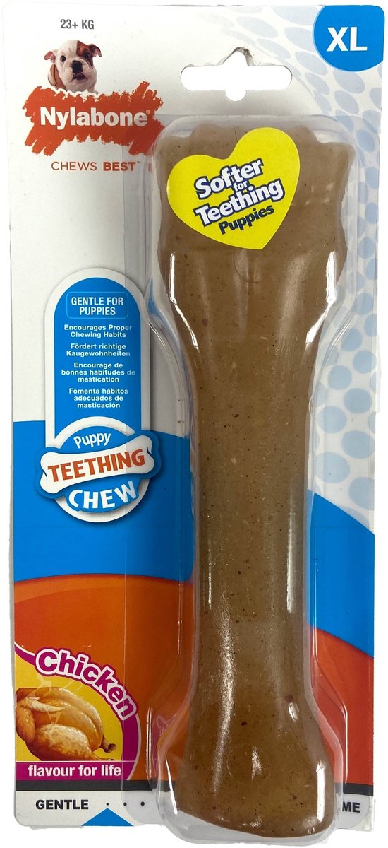 Nylabone Flexible Puppy Bone Souper Xlarge Chicken Flavor – Soof's