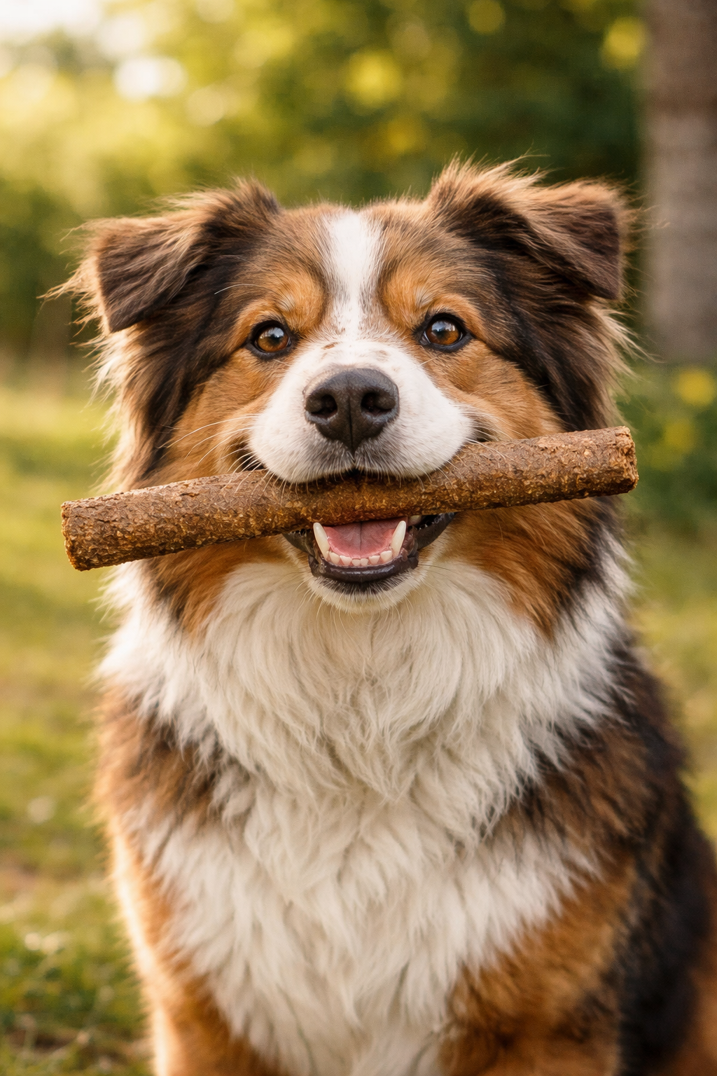 Hondensnack in bek hond 