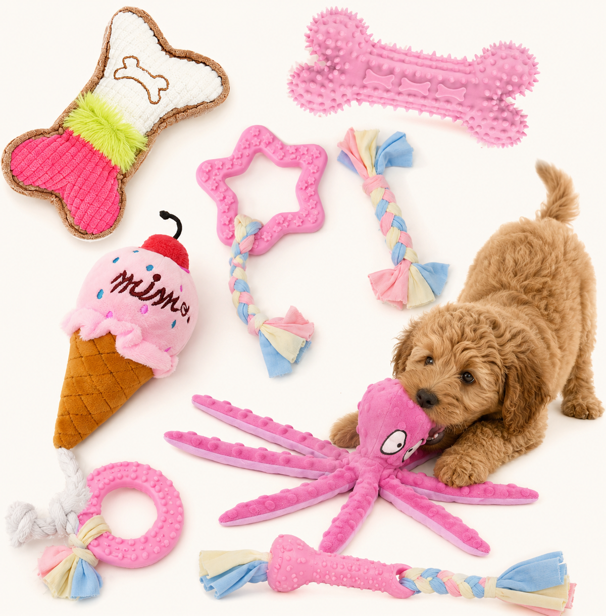 Puppy Speelgoed Pakket Roze