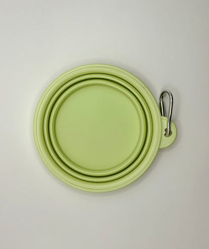 Collapsible Silicone Dog Bowl Mint Green 350 ml