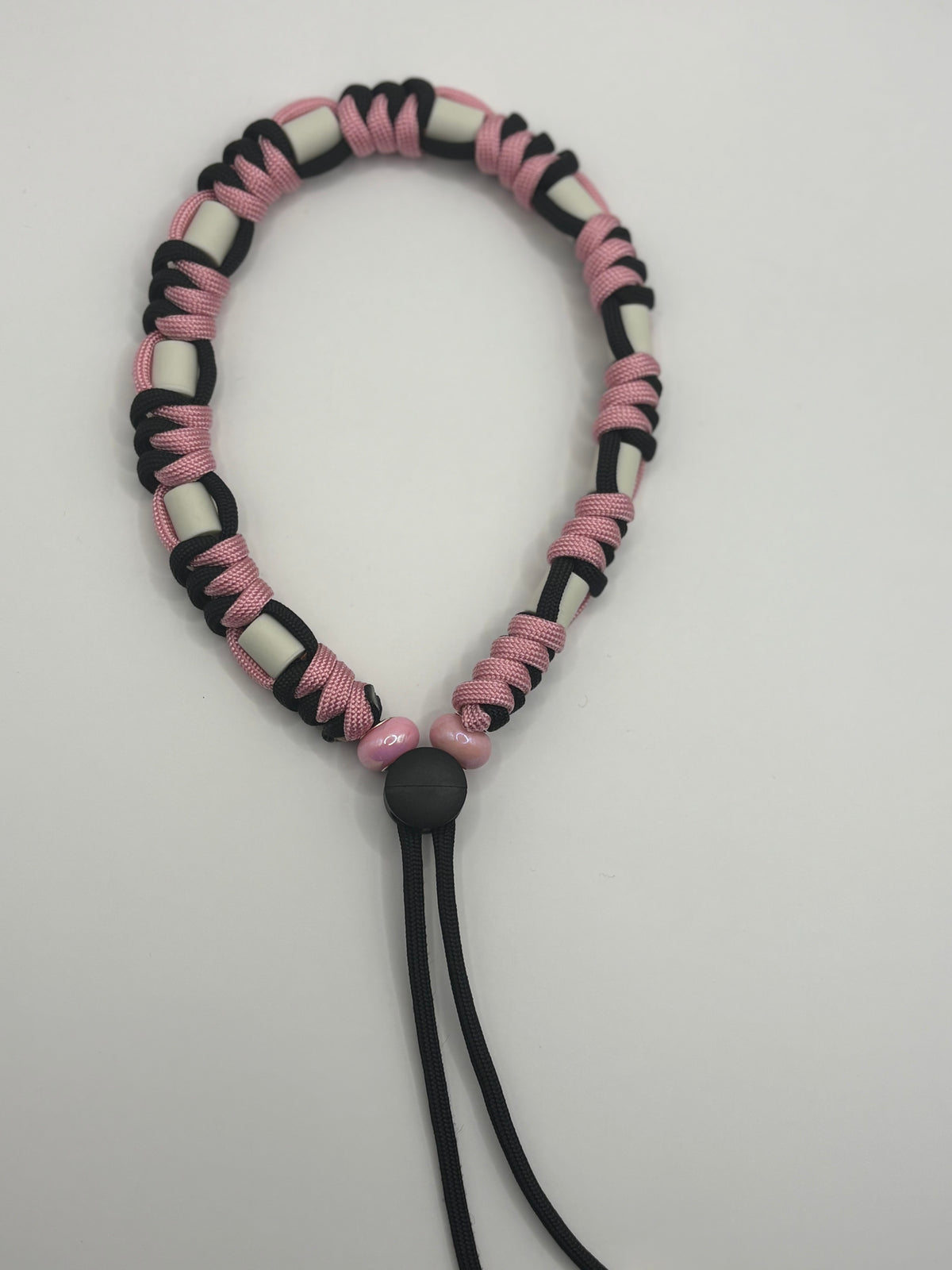 Natural tick band Paracord Pink