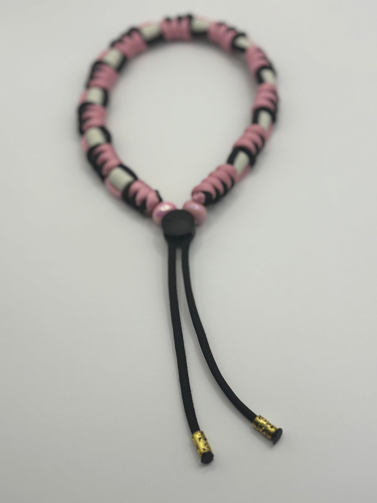 Natural tick band Paracord Pink