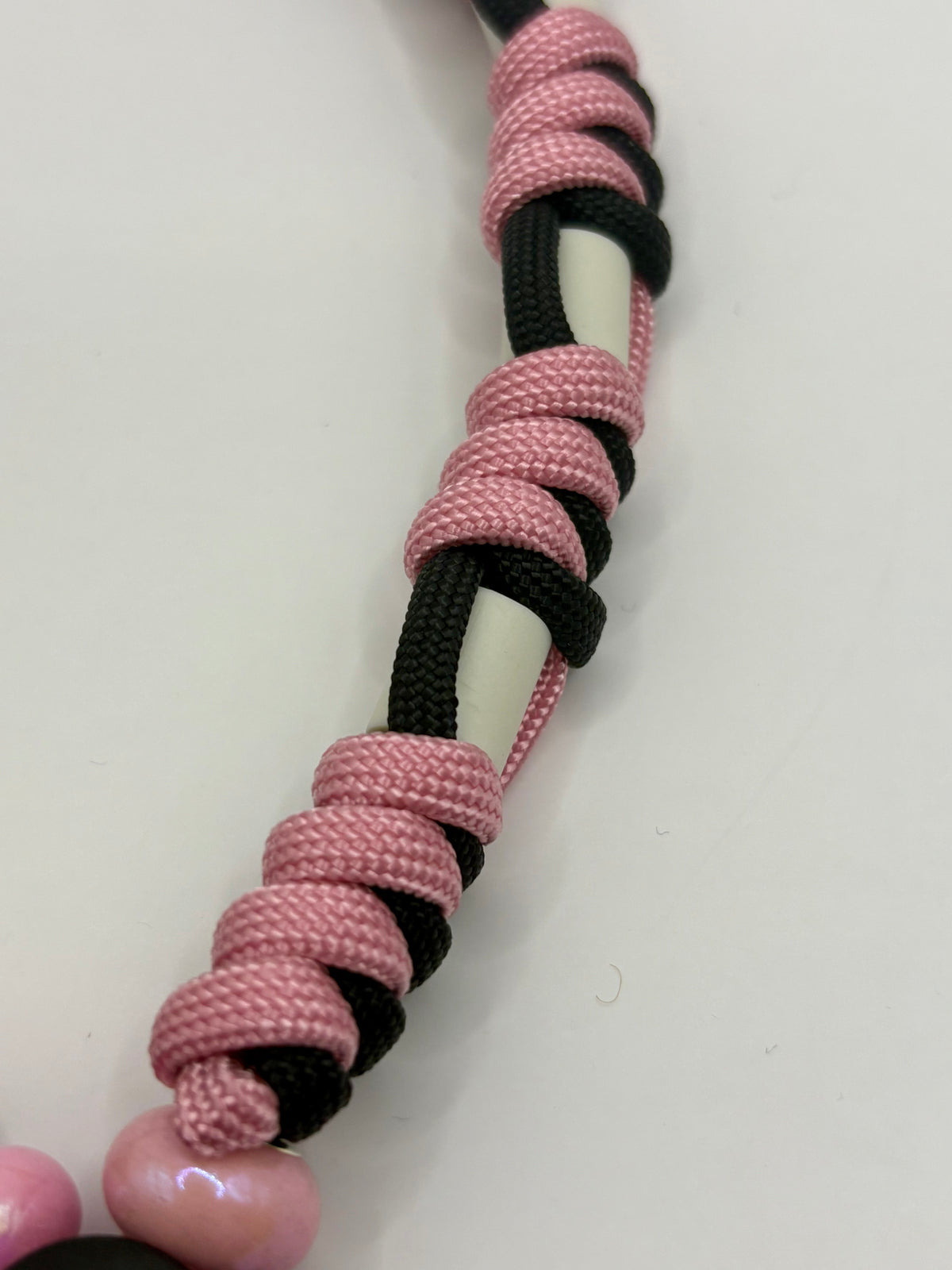Natural tick band Paracord Pink