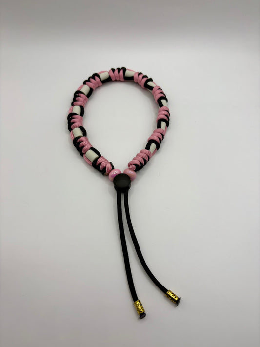Natuurlijke tekenband Paracord Roze
