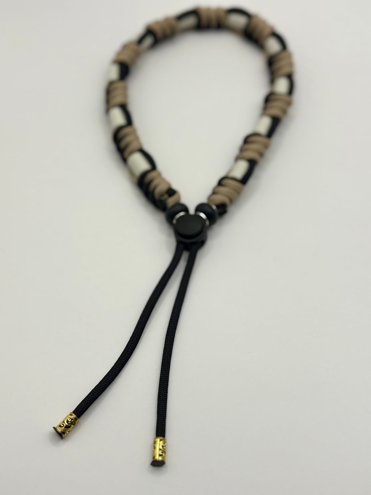 Natürliches Zeckenhalsband Paracord Beige