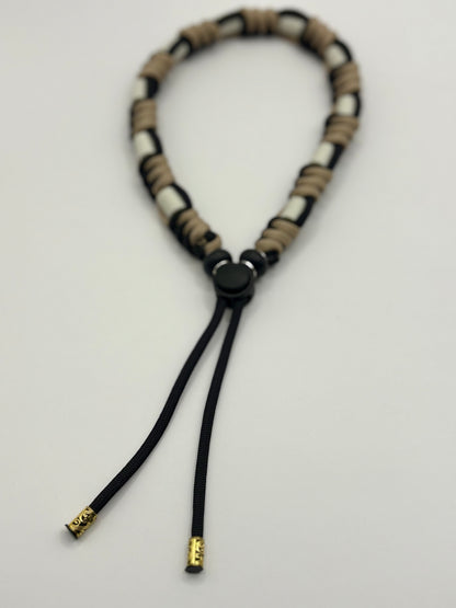 Natürliches Zeckenhalsband Paracord Beige