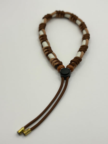 Naturzeichenband Paracord TeddyWalks Cognac