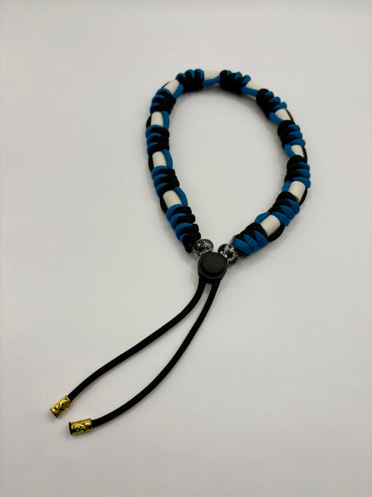 Natuurlijke tekenband Paracord Blue