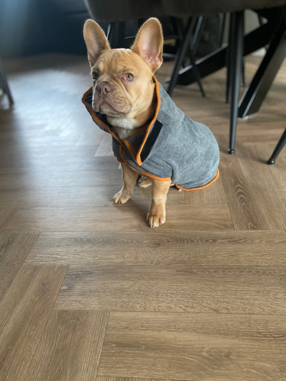 Hundebademantel - Grau