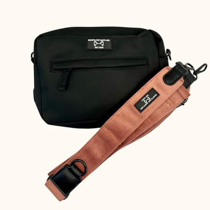 Dogmom Bag – Velvet Pink Shoulder Strap