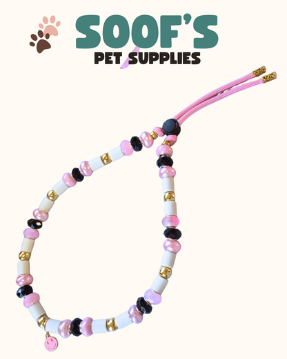 Natural drawing band Paracord Ibiza Vibes Pink