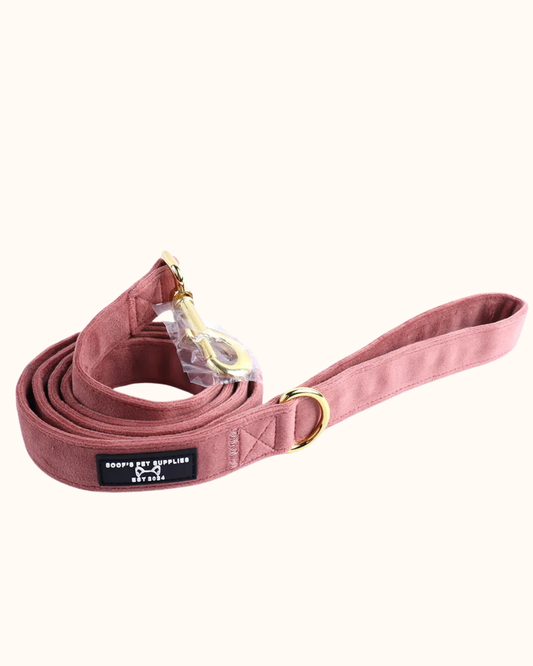 Hondenriem Velvet - Roze