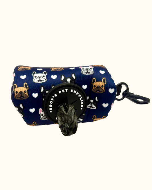 Taschenhalter aus Samt - Smaragdblau