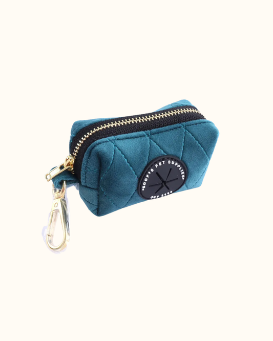 Poepzakhouder Velvet - Emerald Blue