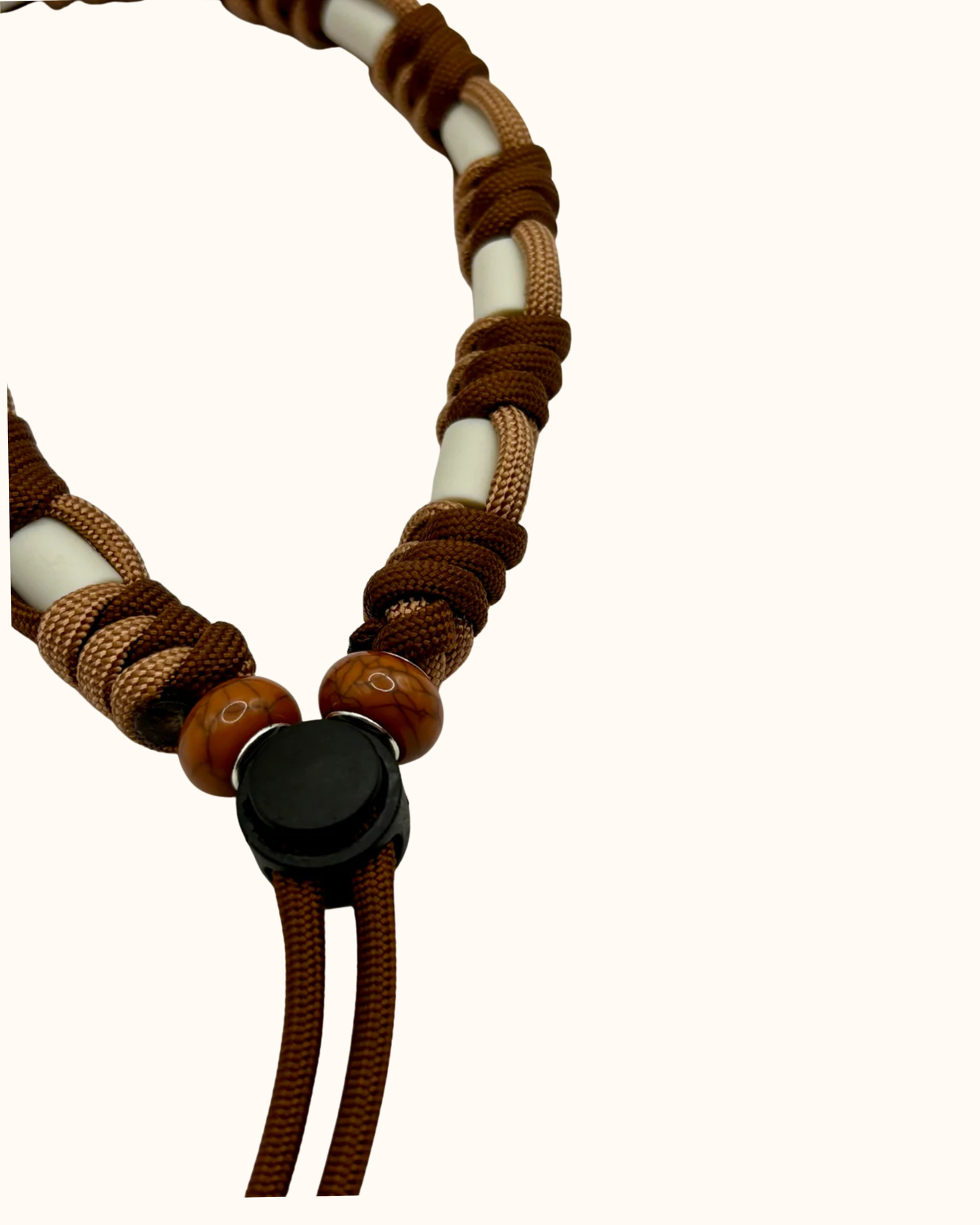 Naturzeichenband Paracord TeddyWalks Cognac