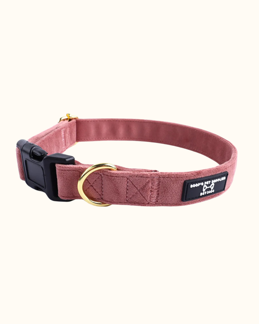 Hondenhalsband Velvet - Roze