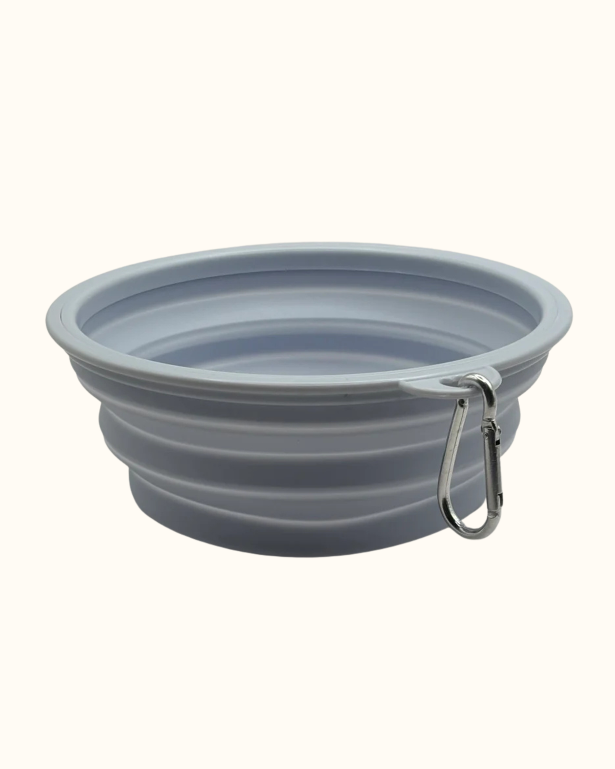Collapsible Silicone Dog Bowl Gray 350 ml