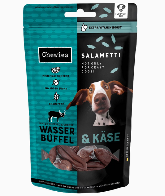 Chewies® SALAMETTI Waterbuffel met Kaas 60 g