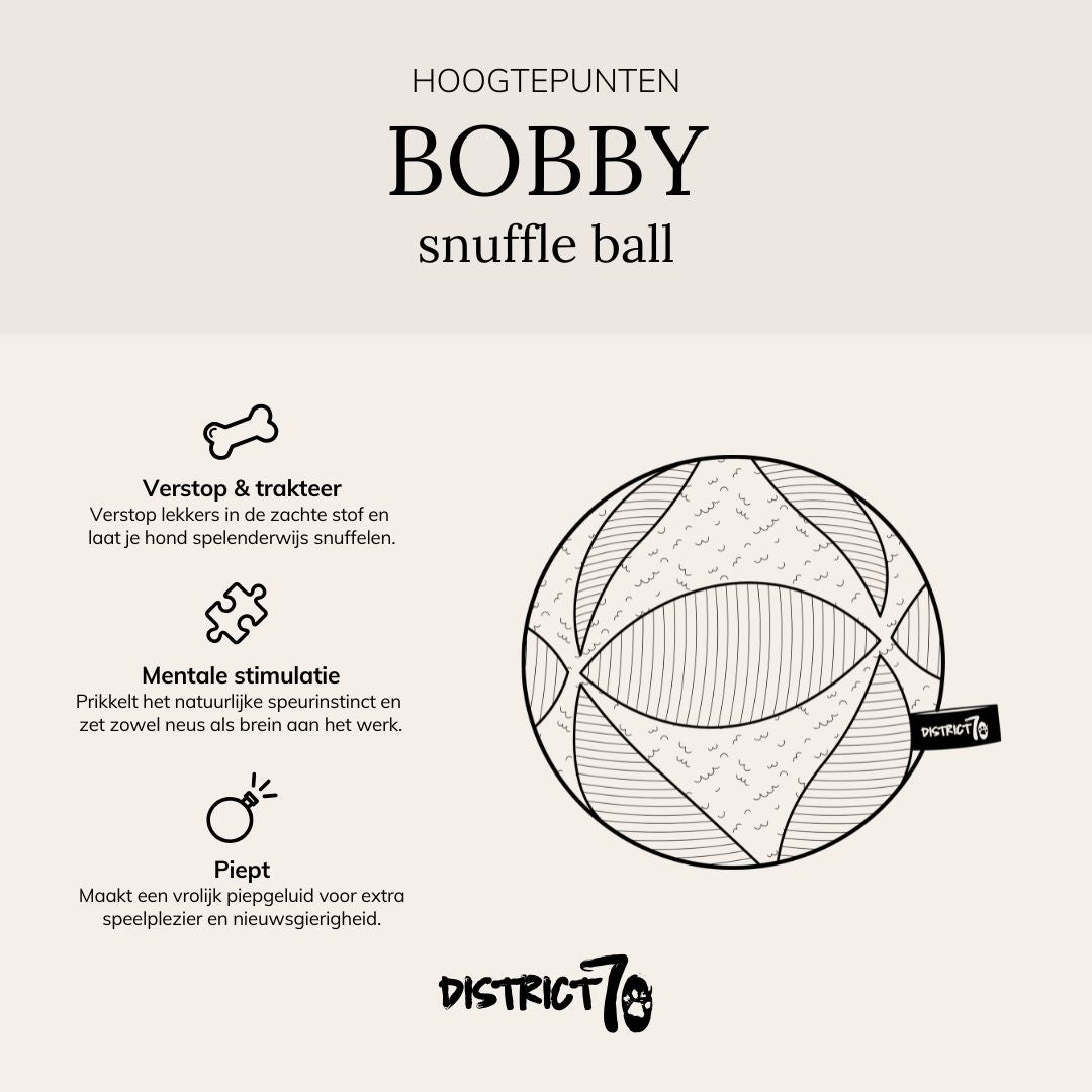 District 70 Snuffelbal BOBBY Merengue – Playful, smart and stylish